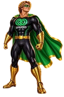 SPARKD Man superhero